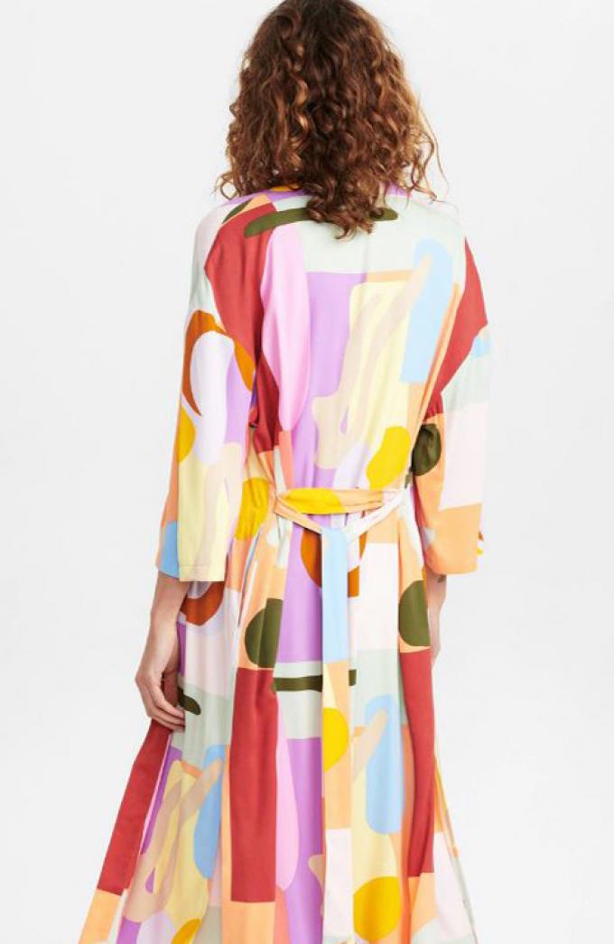 Meerkleurige kimono 
