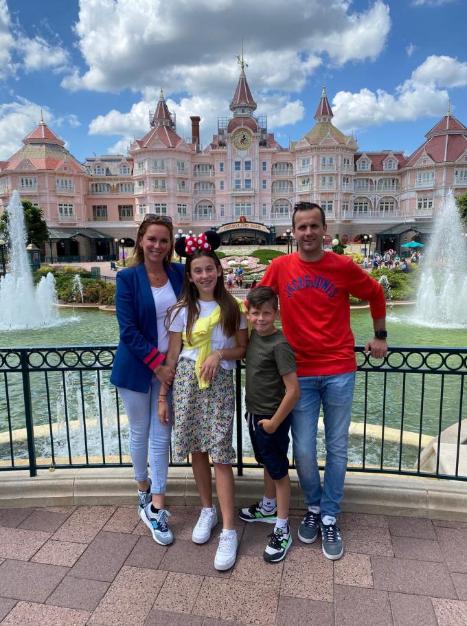 Een familiekiekje voor de inkom mocht zeker niet ontbreken.