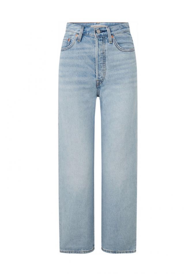 Cropped jeans met rechte pijpen