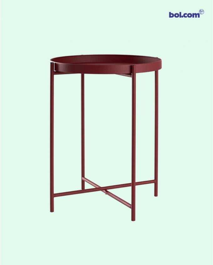 Knalrood: bijzettafel