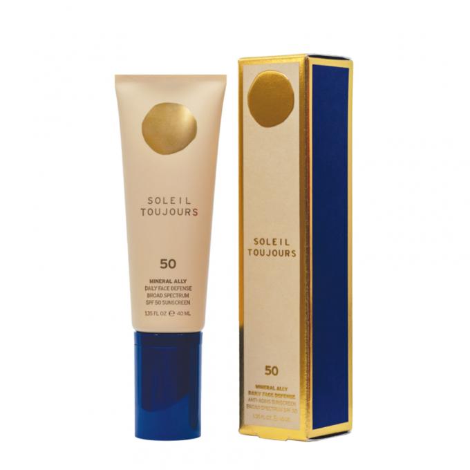 Mineral Anti-Ageing Face Sunscreen SPF 50 - no white stripes
