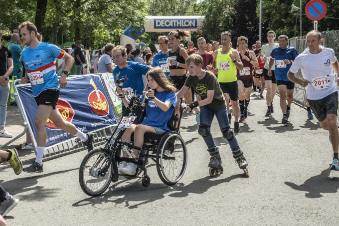 Joke Stragier fietst voor het eerst mee.