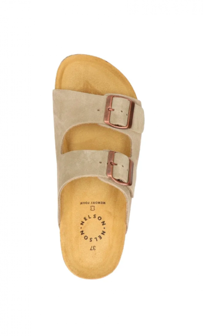 Ugly dad sandals in taupe