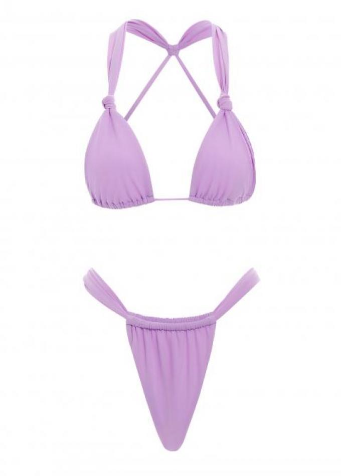 Le bikini lilas échancré