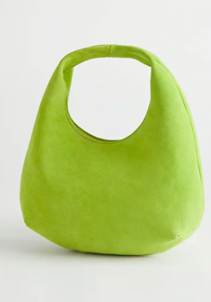Limoen-groene mini tote-bag