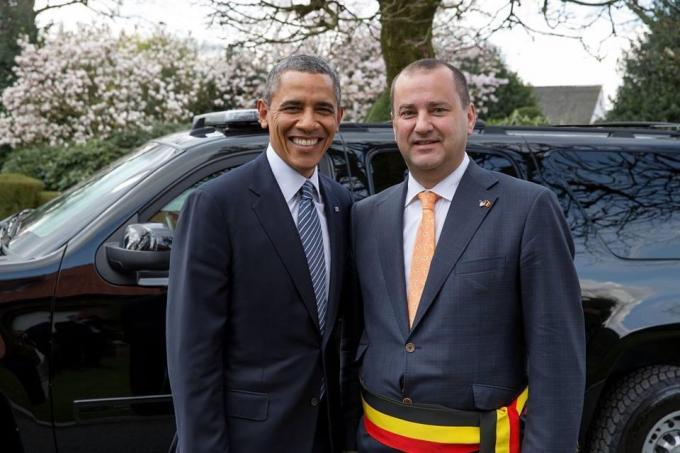 Kurt Vanryckegem ontmoette toenmalig Amerikaans president Barack Obama.