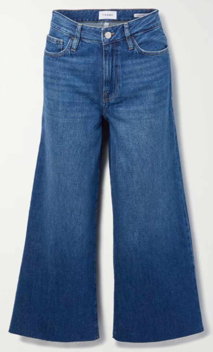 Cropped jeansbroek