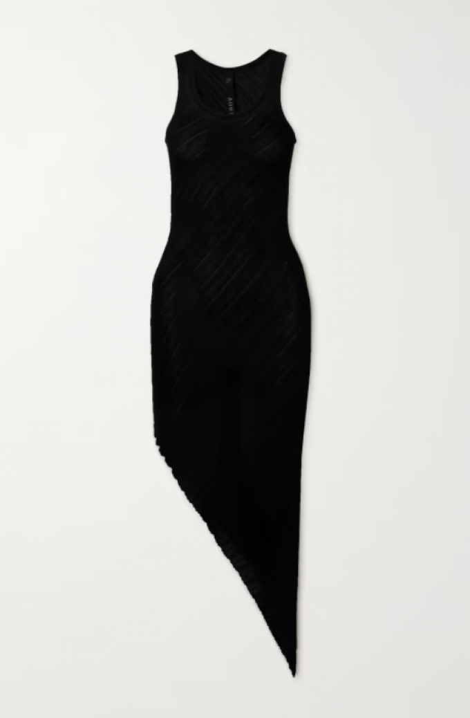 La robe noire asymétrique Petar Petrov