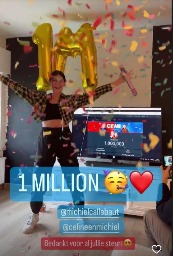 Céline Dept heeft wat te vieren: 1 miljoen abonnees op YouTube.