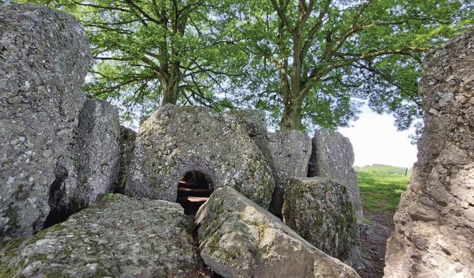 Le dolmen d’Oppagne, près du village de Wéris, a servi de sépulture collective il y a 5 000 ans.