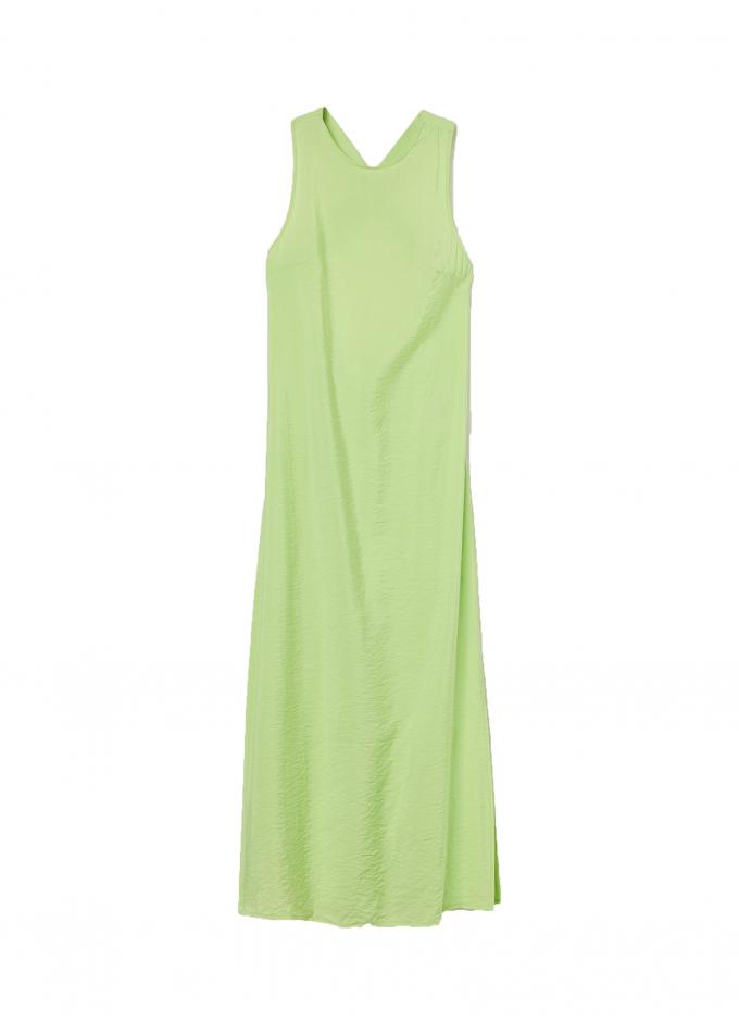 Groene jurk met split