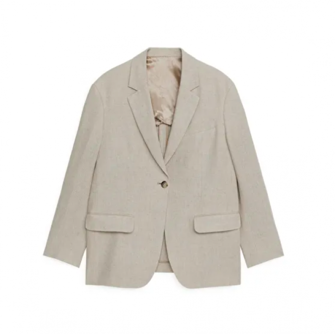 Oversized linnen blazer