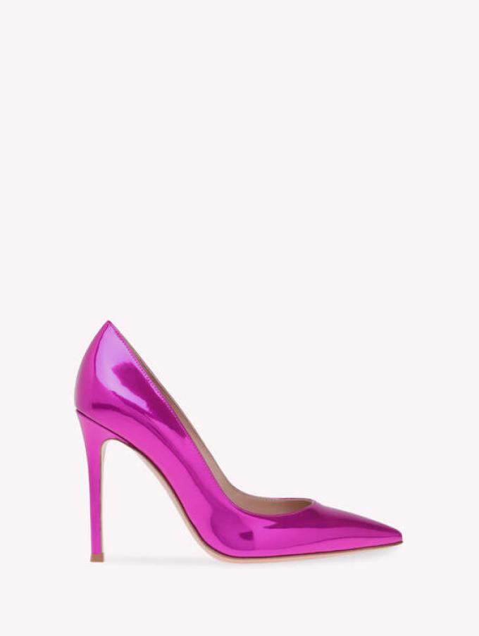 Roze pumps in laqué