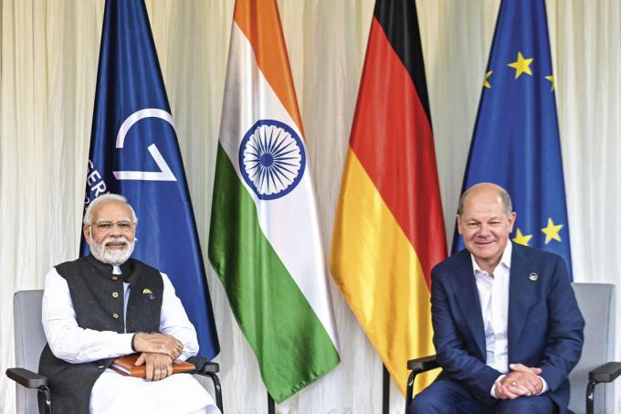 Le Premier ministre indien, Narendra Modi, invité au sommet du G7 en Allemagne, fin juin, après avoir participé au sommet des Brics sous l’égide de la Chine: l’Inde persévère dans le non-alignement.