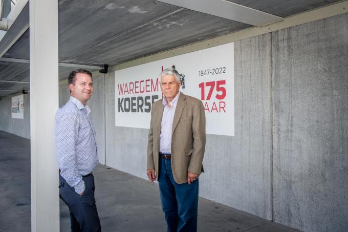 Baron Philippe Casier, hier met algemeen directeur Bram Vandewalle: “Waregem Koerse zal nooit verdwijnen. Het zit in ons DNA.”