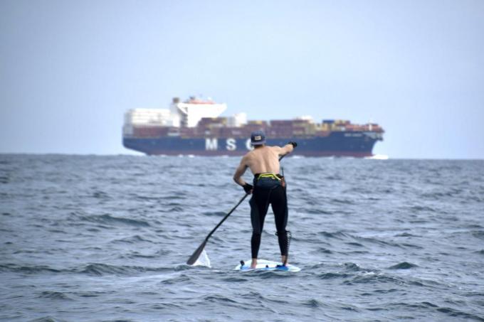 Pieter-Jan Buekens kruiste op zijn grote containerschepen.