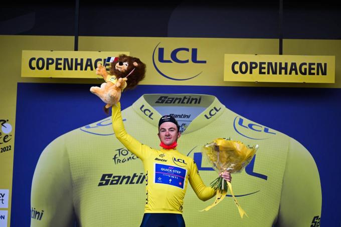 Yves Lampaert droeg even de gele trui in de Tour de France van afgelopen zomer.