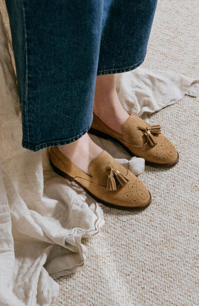 Suède loafers