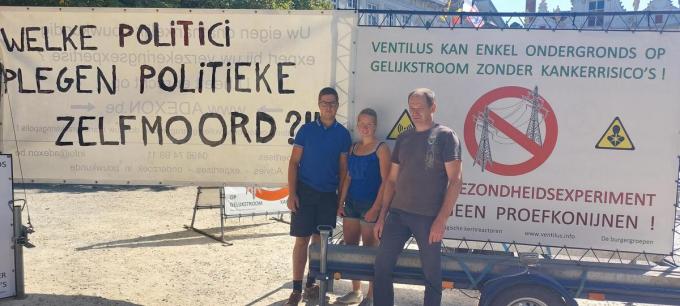 Geert, Nathalie en Frederiek van de Burgergroepen.