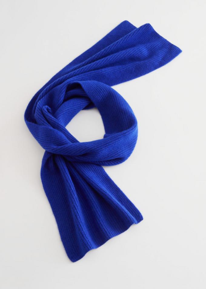 Kobaltblauwe dunne sjaal