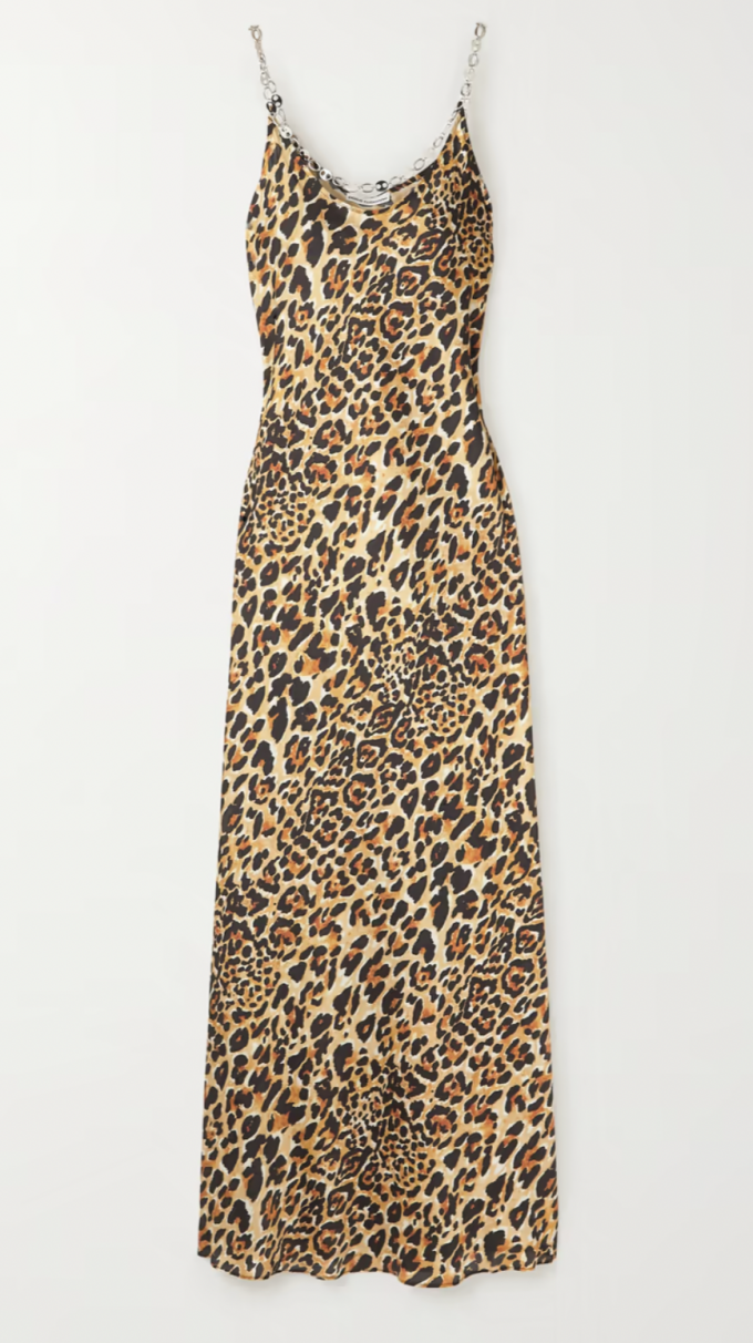 Bodycon luipaard midi-jurk