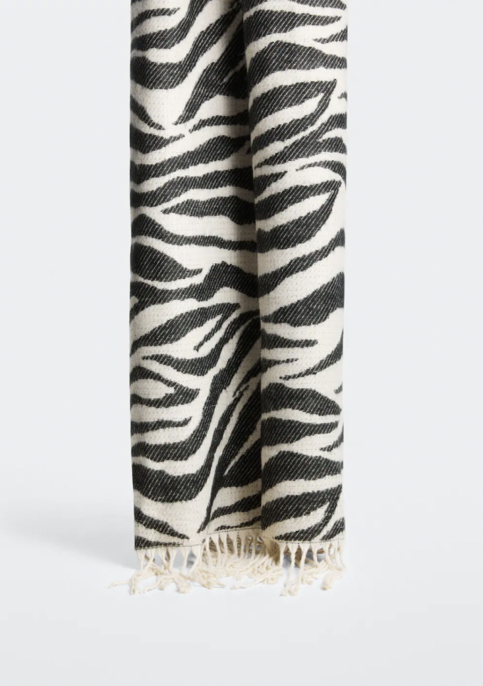 Sjaal in zebra-motief