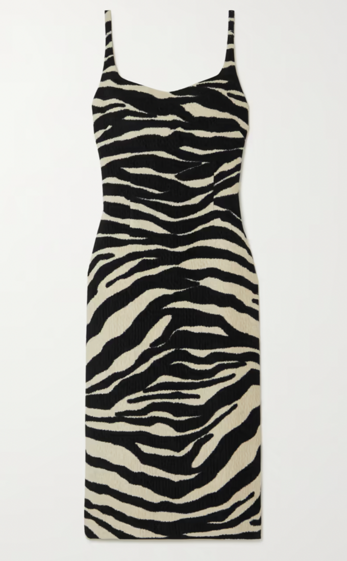 Zebra bodycon jurk