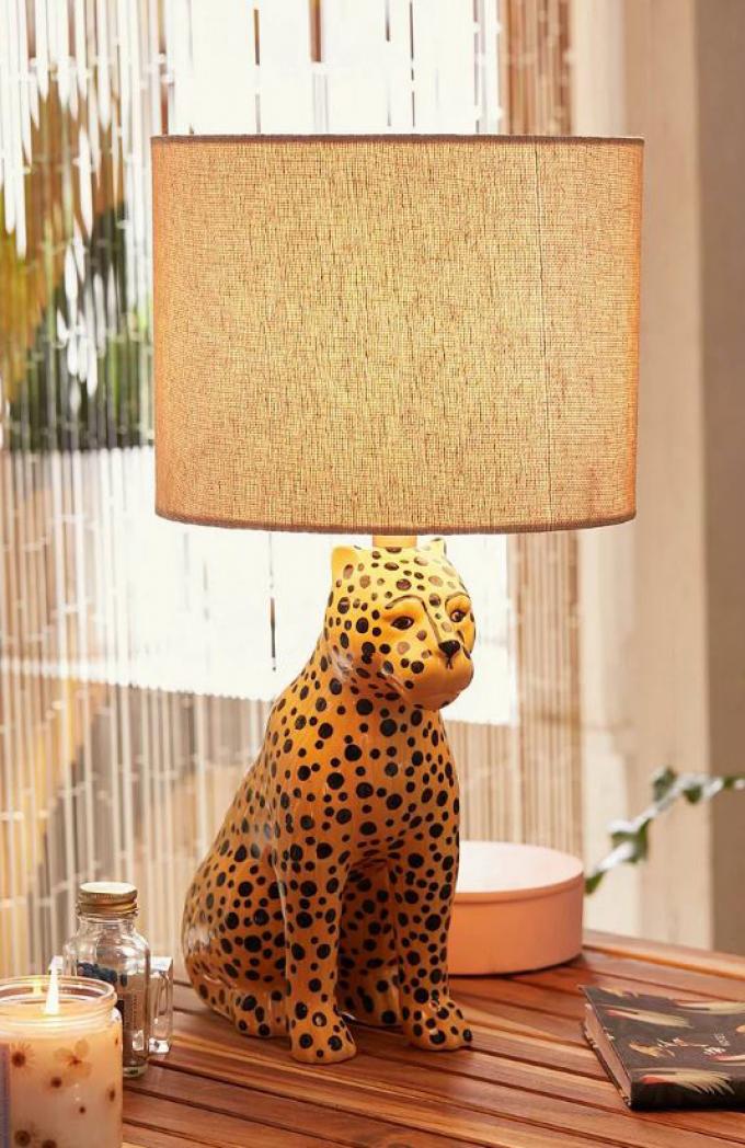 Lamp met luipaard