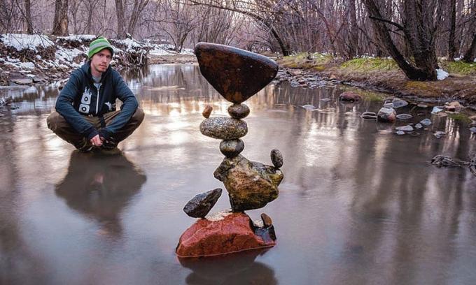 Beeldende kunst – Stone Balance Art – Michael Grab
