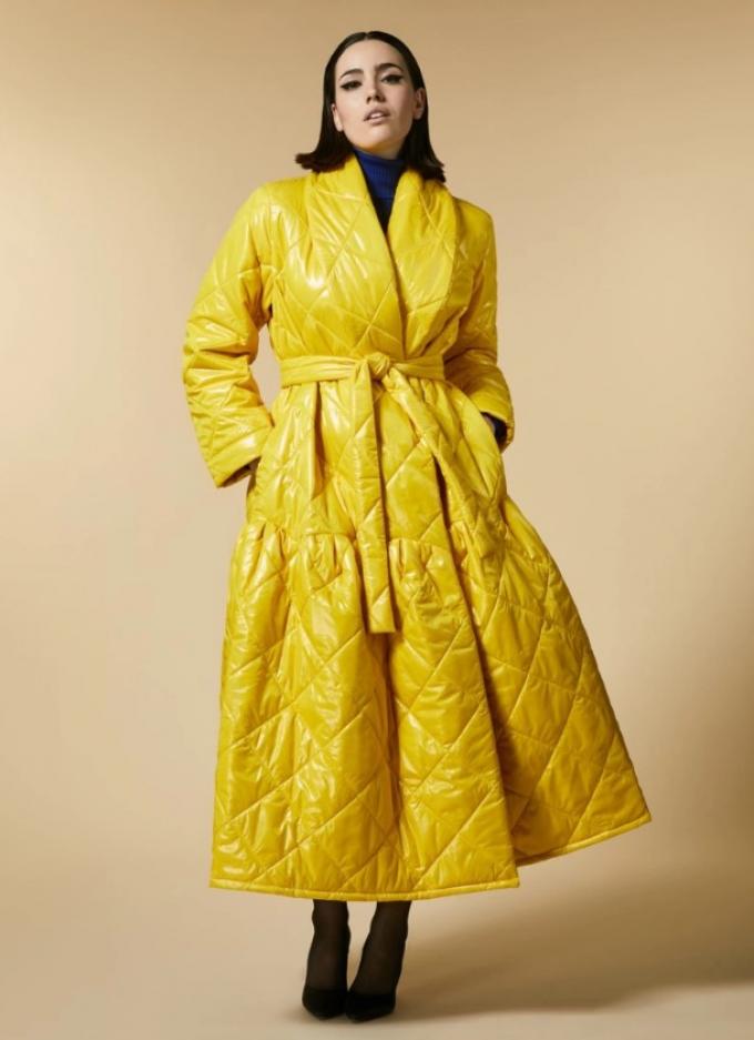 Gele trench