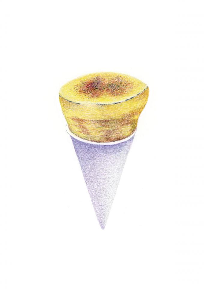 Crème brûlée cone