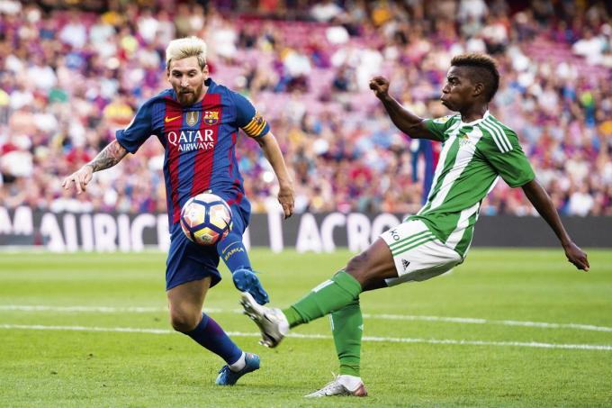 Au Betis, lors de l'une des rares périodes où il a enchaîné les rencontres, Charly Musonda Junior a notamment eu le privilège d'affronter Lionel Messi.