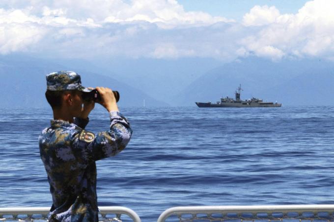 Manœuvres navales chinoises au large de Taïwan. L’île est la dernière pièce manquante du pouvoir de Xi Jinping pour réaliser son «rêve chinois».