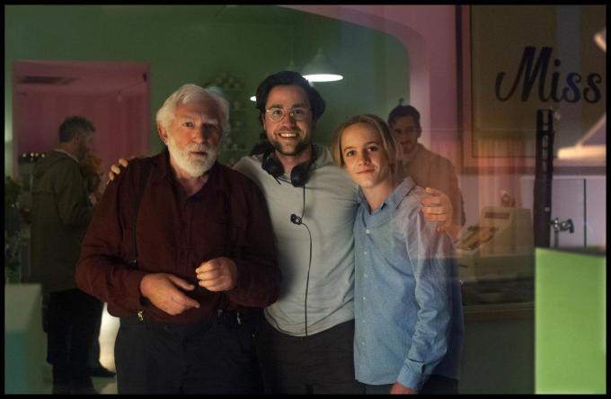 Ruben met hoofdrolspelers Jan Decleir en Mo Bakker.