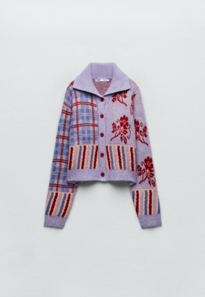 Cardigan met printjes