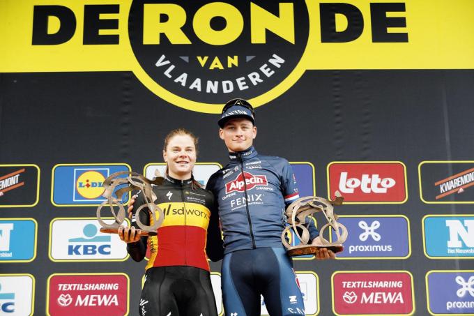 Avec Mathieu van der Poel, l'autre vainqueur du Ronde 2022.