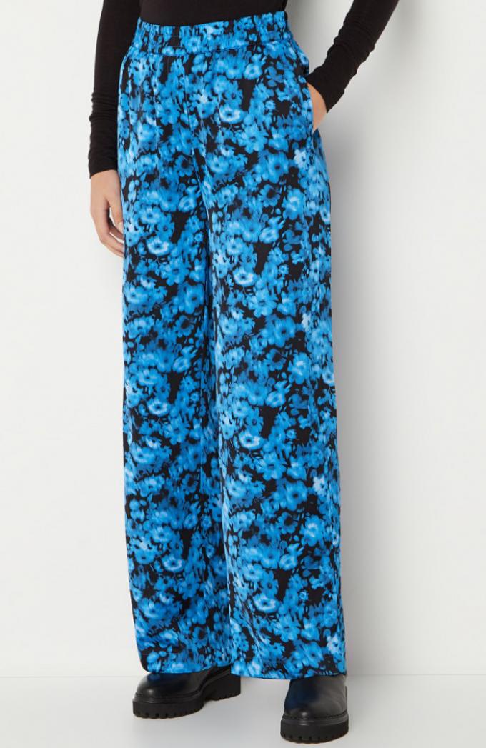 Pantalon in bloemenprint 