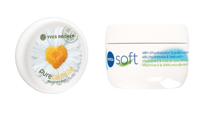 Nivea Soft & Yves Rocher Pure Camomile Comfort Cream