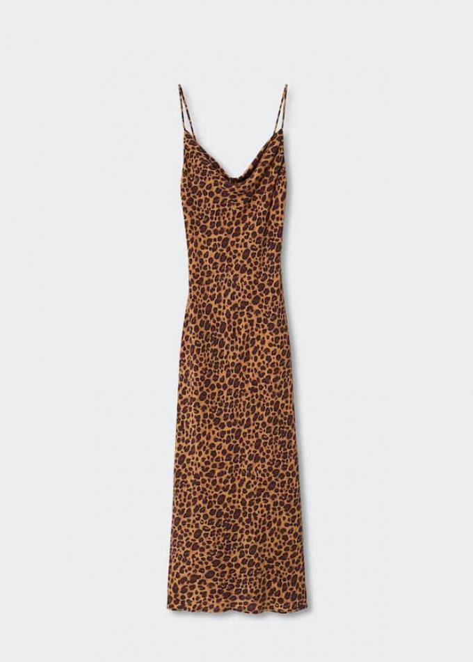 La slip dress léopard