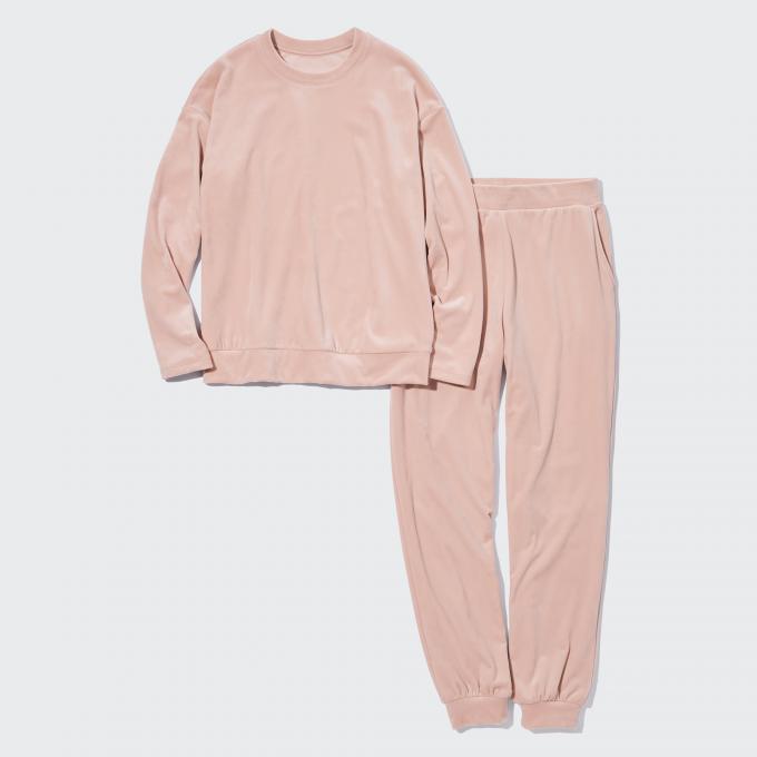 Ultra stretch smooth set in roze 