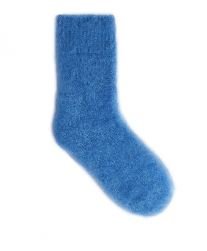 Mohair blauwe sokken