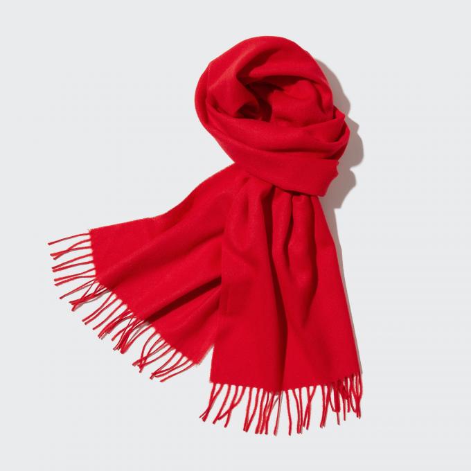 Cashmere scarf en rouge 