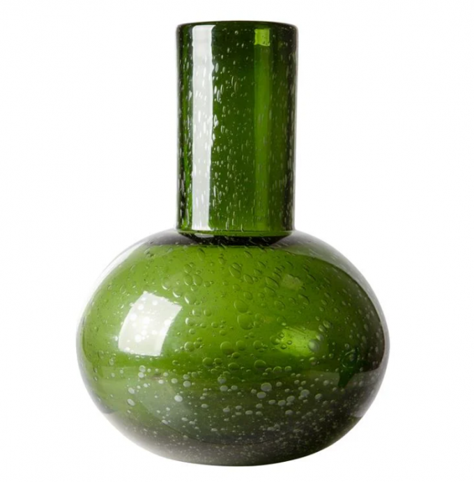 Groene vaas in glas