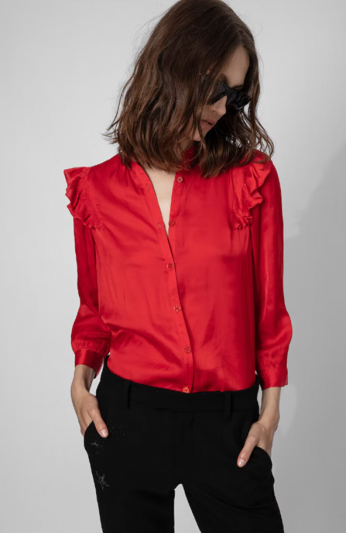 Blouse ruches