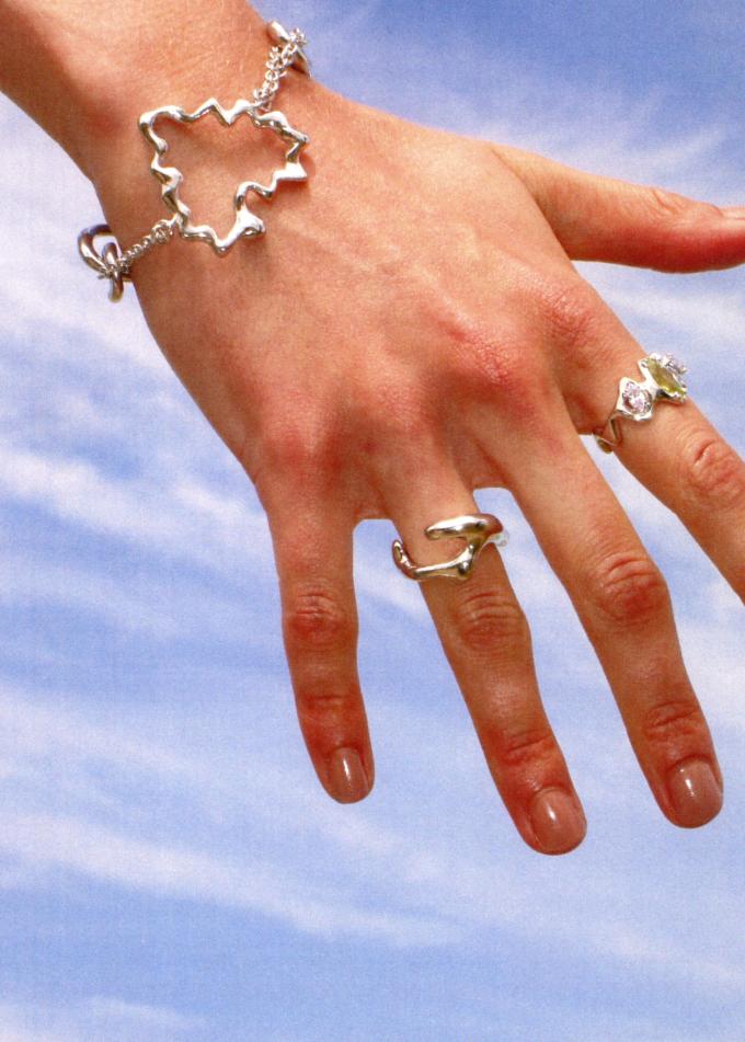 Zilveren 'Horizon' armband met hart