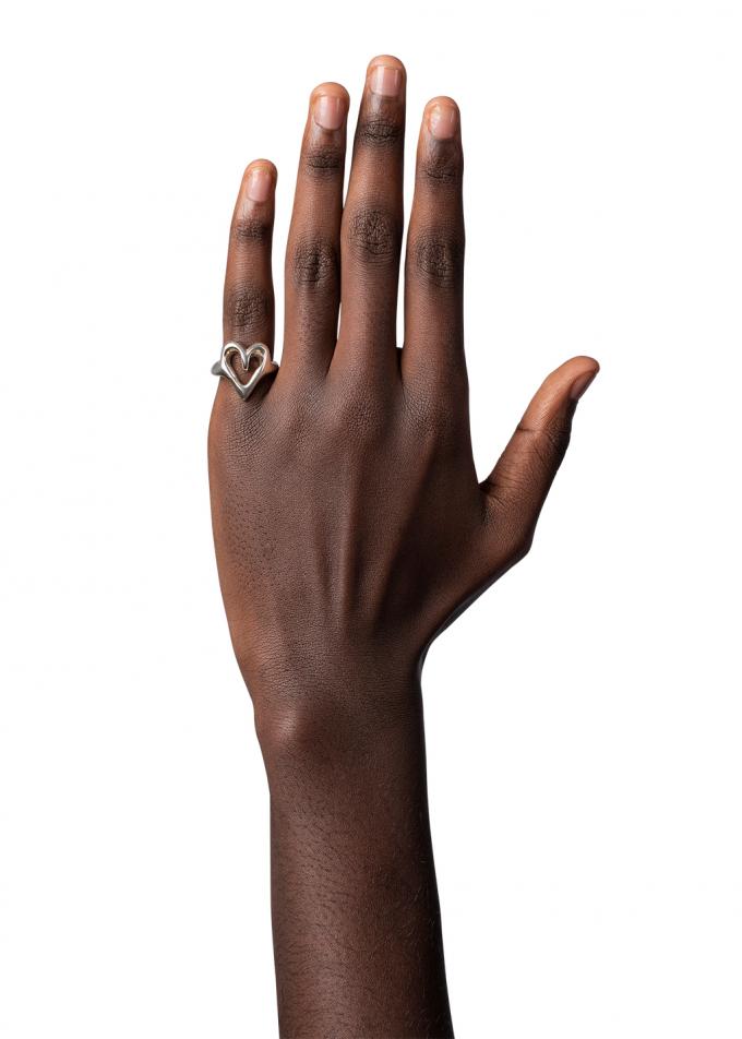'lieverdje' zilveren ring