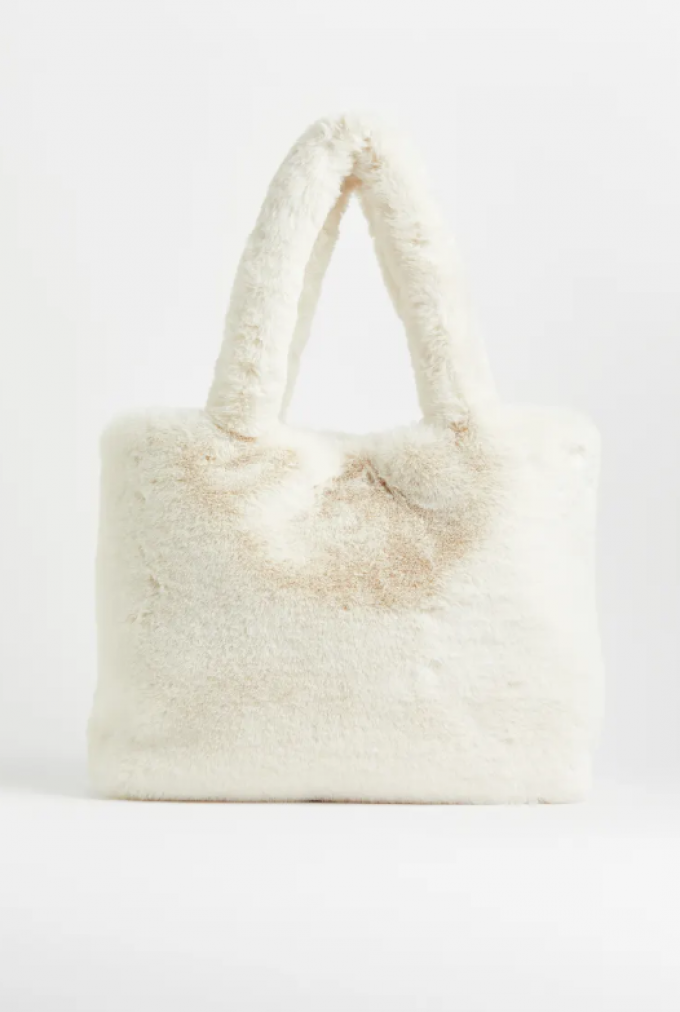Grote witte shopper