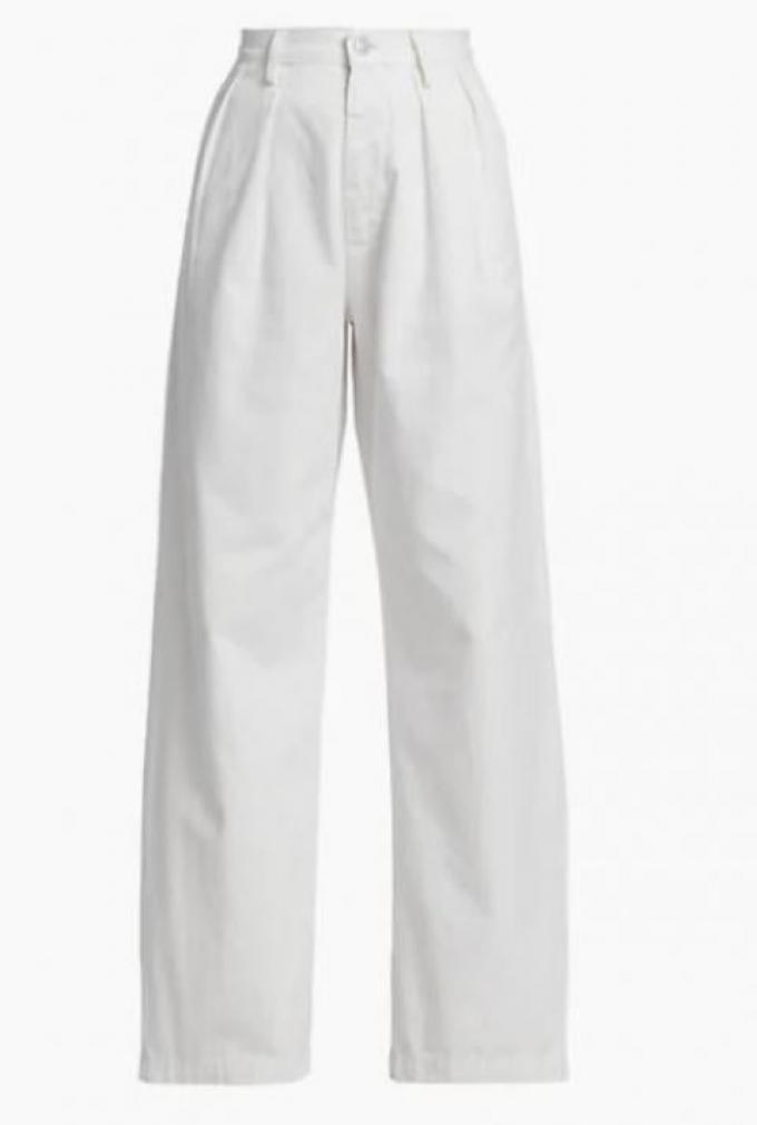 Pantalon blanc à pinces