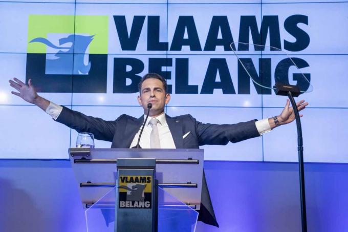 Tom Van Grieken, président du Vlaams Belang