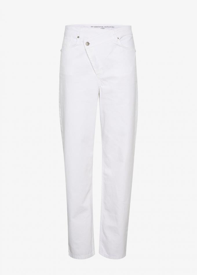 Witte wrap jeans
